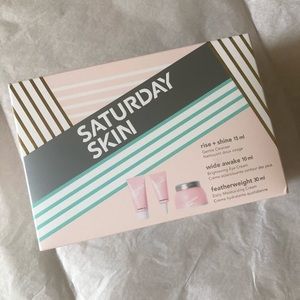 NIB Saturday Skin Rise Shine Featherweight Set